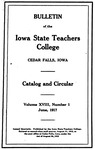 College Catalog and Circular 1917 by Iowa State Teachers College