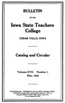 College Catalog and Circular 1916 by Iowa State Teachers College