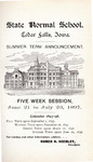 Summer Term Announcement, 1897 by Iowa State Normal School
