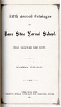 Fifth Annual Catalogue of Iowa State Normal School, 1880-81