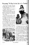 Presenting "a day in the life of a teacher," Alumnus, April 1947