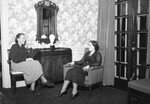 Women Sitting in Bartlett Hall