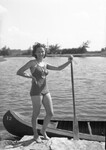 Clara Mae Rath with a Canoe 02