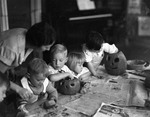 Kids Carving Pumpkins 02