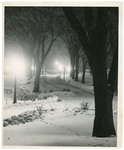 Campus Gateway at 23rd Street and College Street on a Winter Night