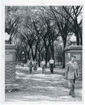 Campus Gateway at Seerley Boulevard (24th Street) and College Street with People in Autumn 01 by Kayenay Engraving & Colorplate Co.