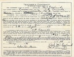 Teacher's contract May 28, 1926