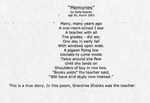 Memories - poem by Verle Shanks