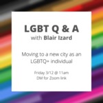 Moving to a New City as an LGBTQ+ Individual [poster] by University of Northern Iowa. Women's and Gender Studies Program.