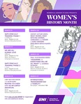 Women's History Month 2021: Calendar [poster] by University of Northern Iowa. Women's and Gender Studies Program.