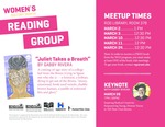Women's History Month Reading Group: "Juliet Takes a Breath" [poster] by University of Northern Iowa. Women's and Gender Studies Program.