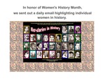 Her-stories in History [poster] by University of Northern Iowa. Women's and Gender Studies Program.