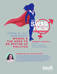 Jackie & Jill Robinson: Women & the Need to Be Better at Politics [poster] by University of Northern Iowa. Women's and Gender Studies Program