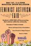 Feminist Activism Fair: Students in WGS 1040 will be presenting their activism within the community [poster] by University of Northern Iowa. Women's and Gender Studies Program