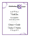 Celebrating 40 Years: Thank You [flyer]