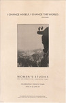 UNI Women's Studies "I Change Myself, I Change the World": Celebrating Twenty Years, 1976-1997 [poster] by University of Northern Iowa. Women's Studies Program.