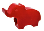 [035 Image] Whitson Pencil Sharpener Artifacts, Red Elephant by Roy R. Behrens