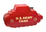 [042 Image] Whitson Pencil Sharpener Artifacts, Red U.S. Army Tank by Roy R. Behrens