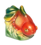 [053 Image] Whitson Pencil Sharpener Artifacts, Red Fish by Roy R. Behrens