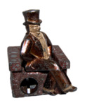 [051 Image] Whitson Pencil Sharpener Artifacts, Figure Wearing Tuxedo and Top Hat by Roy R. Behrens