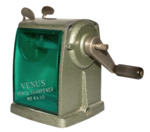 [110 Image] Whitson Pencil Sharpener Artifacts, VENUS No 6600. Transparent Blue and Metal by Roy R. Behrens