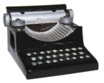 [168 Image] Whitson Pencil Sharpener Artifacts, Black and Silver Typewriter, by Roy R. Behrens